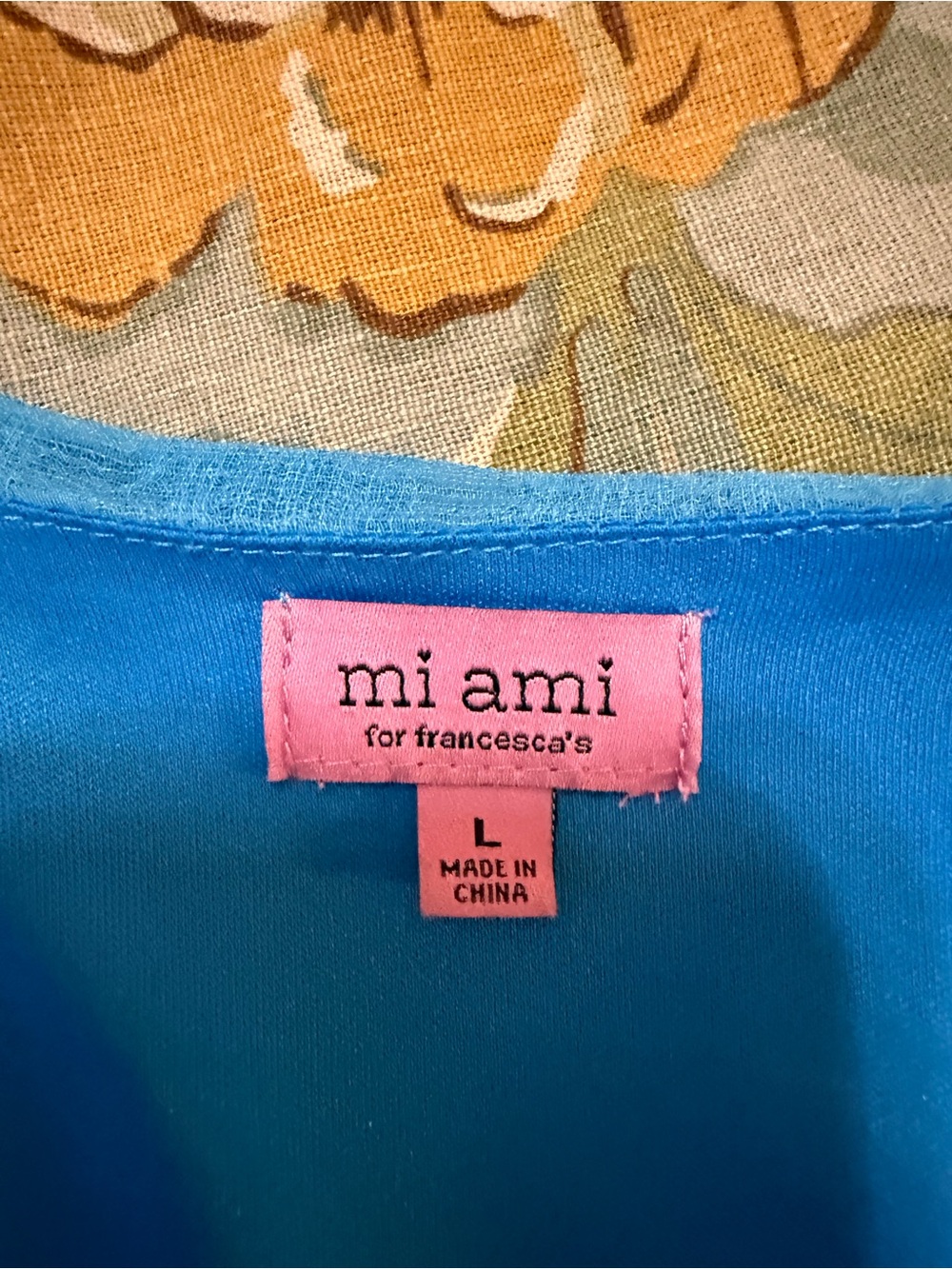 miami Bright Blue Tie-Front Ruffle R - Picture 3 of 16